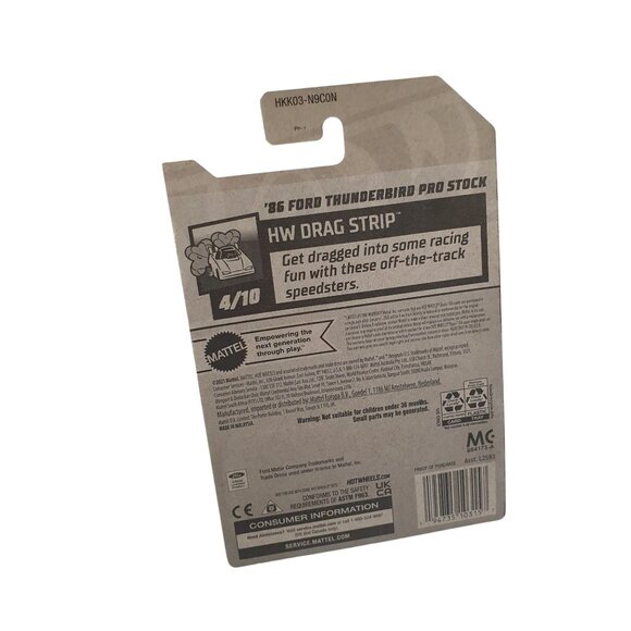 2021 Hot Wheels 86 Ford Thunderbird Pro Stock HW Drag Strip Series 107/250 Red - Picture 7 of 7